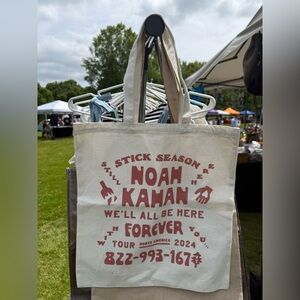 Noah Kahan Tour Canvas Tote Bag